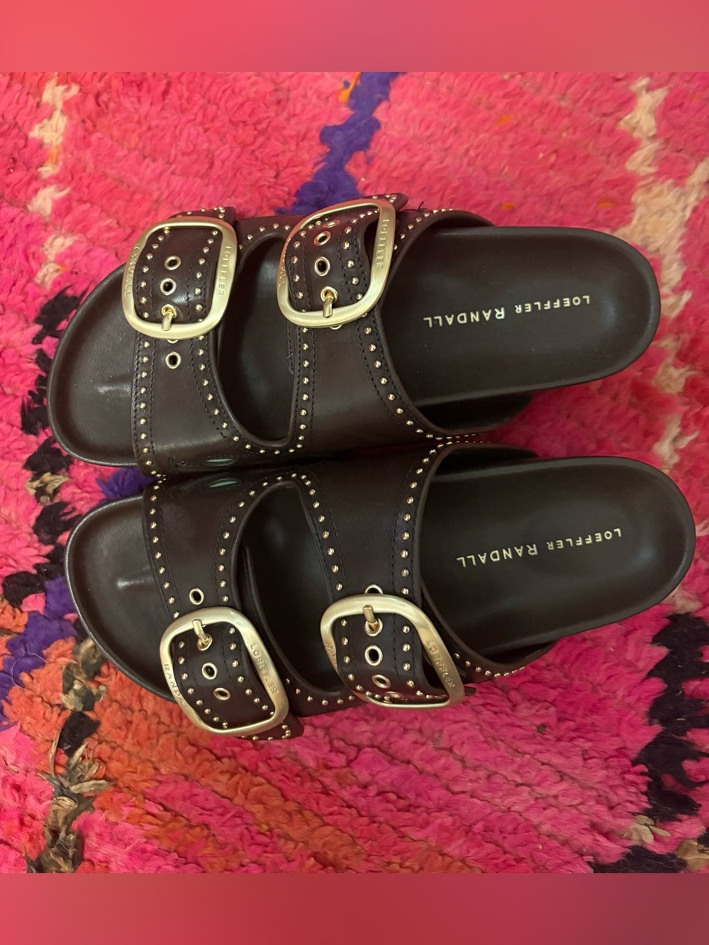 Loeffler Randall Nico Espresso Two−Band Sandal - Picture 3 of 4